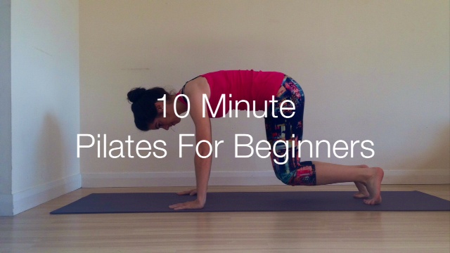 10 minute pilates for beginners cover photo