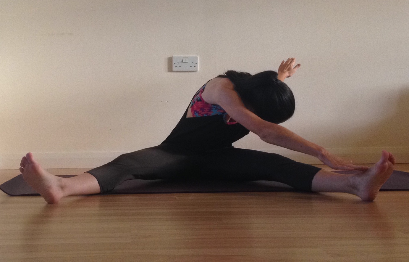 Hamstring stretching Freshly Centered