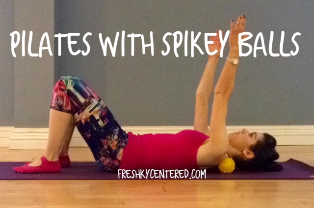 Pilates with spikey balls